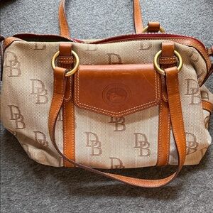 Dooney & Bourke Brown and Tan Shoulder Bag